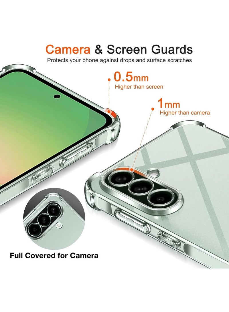 إينيكس جراب حماية لهاتف سامسونج جالاكسي A56، غطاء خلفي من السيليكون الناعم مع وسادة هوائية، مقاوم للصدمات والخدوش، غطاء واقٍ شفاف للزوايا - Image 5